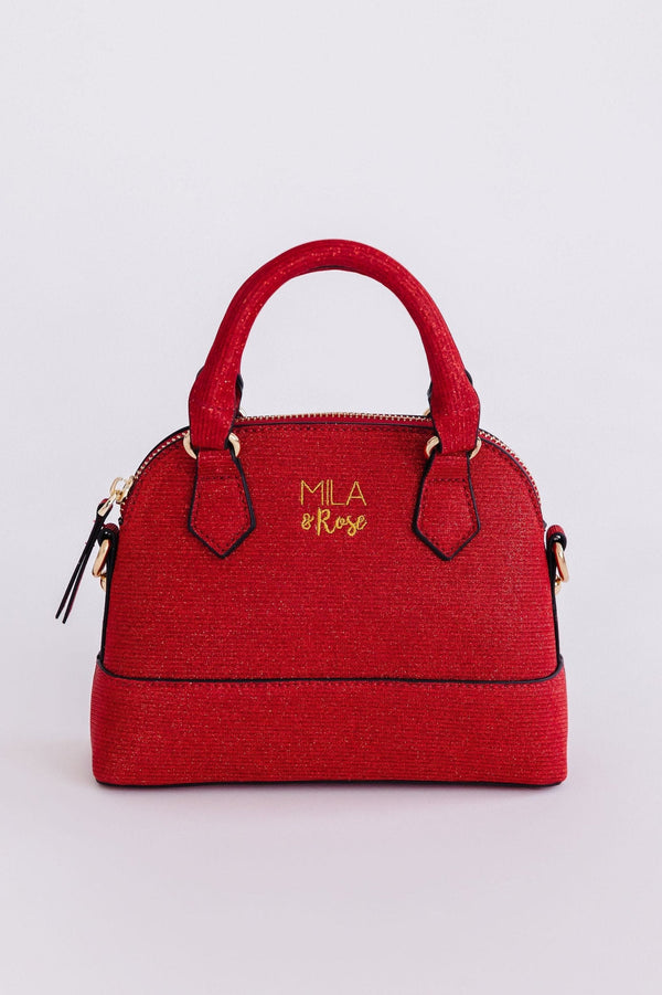 red-shimmer-girls-crossbody-purse Mila &  Rose - Sophia's Style-Red Shimmer Girl's Crossbody Purse-Default Title--1